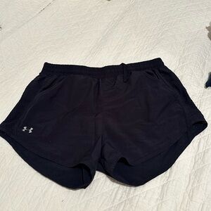 Black athletic shorts